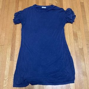 Blue t-shirt dress